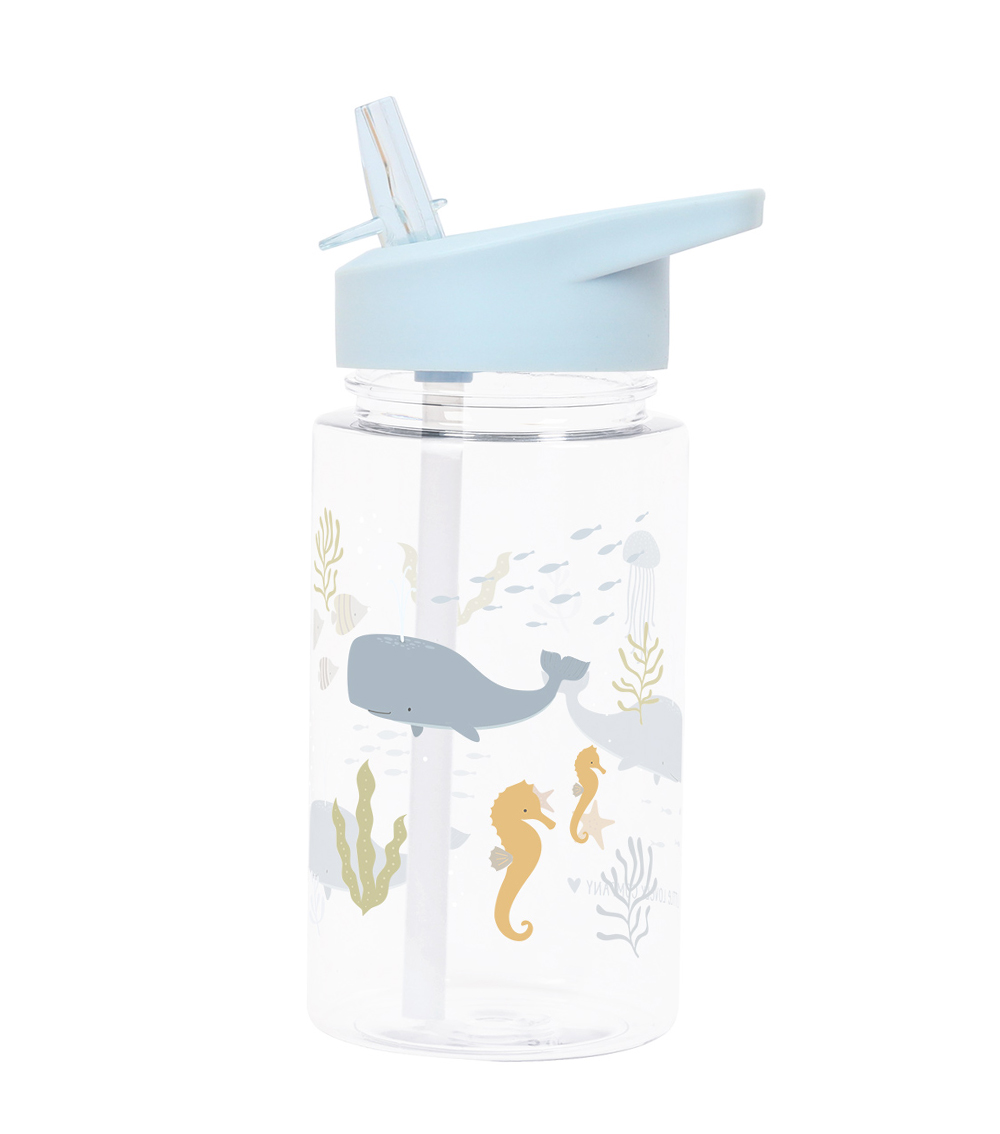 A LITTLE LOVELY Drink Bottle - Ocean