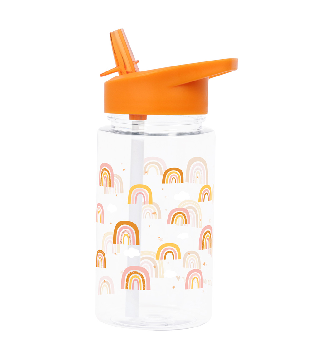 A LITTLE LOVELY Drink Bottle - Rainbows