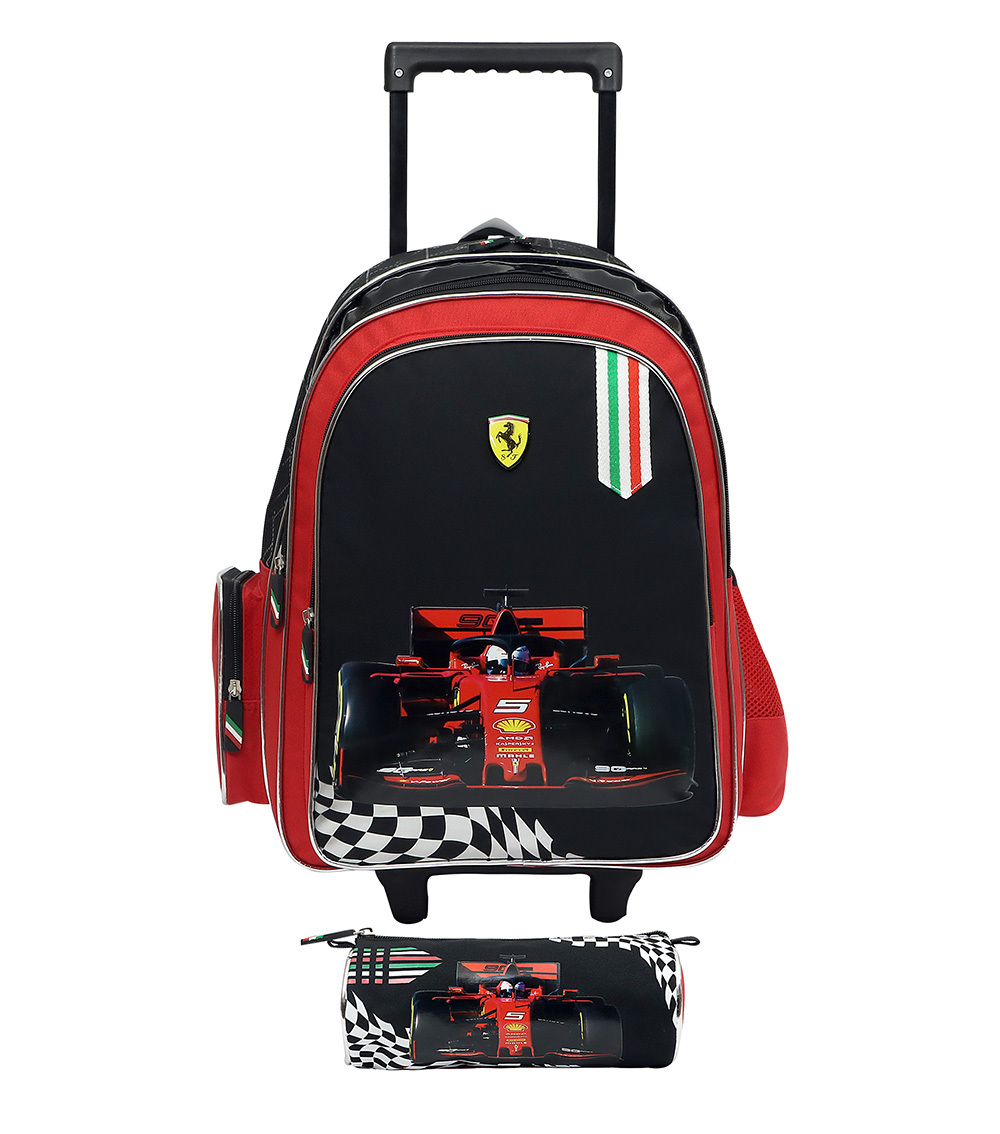 FERRARI Flag Backpack and Pencil Case