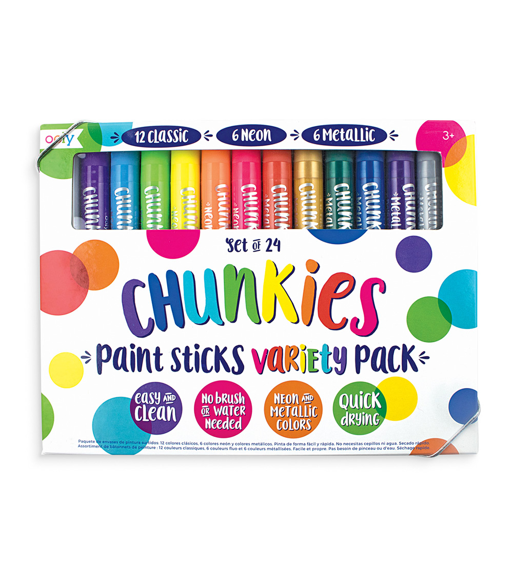OOLY Chunkies Paint Sticks - Variety Pack (Set Of 24)