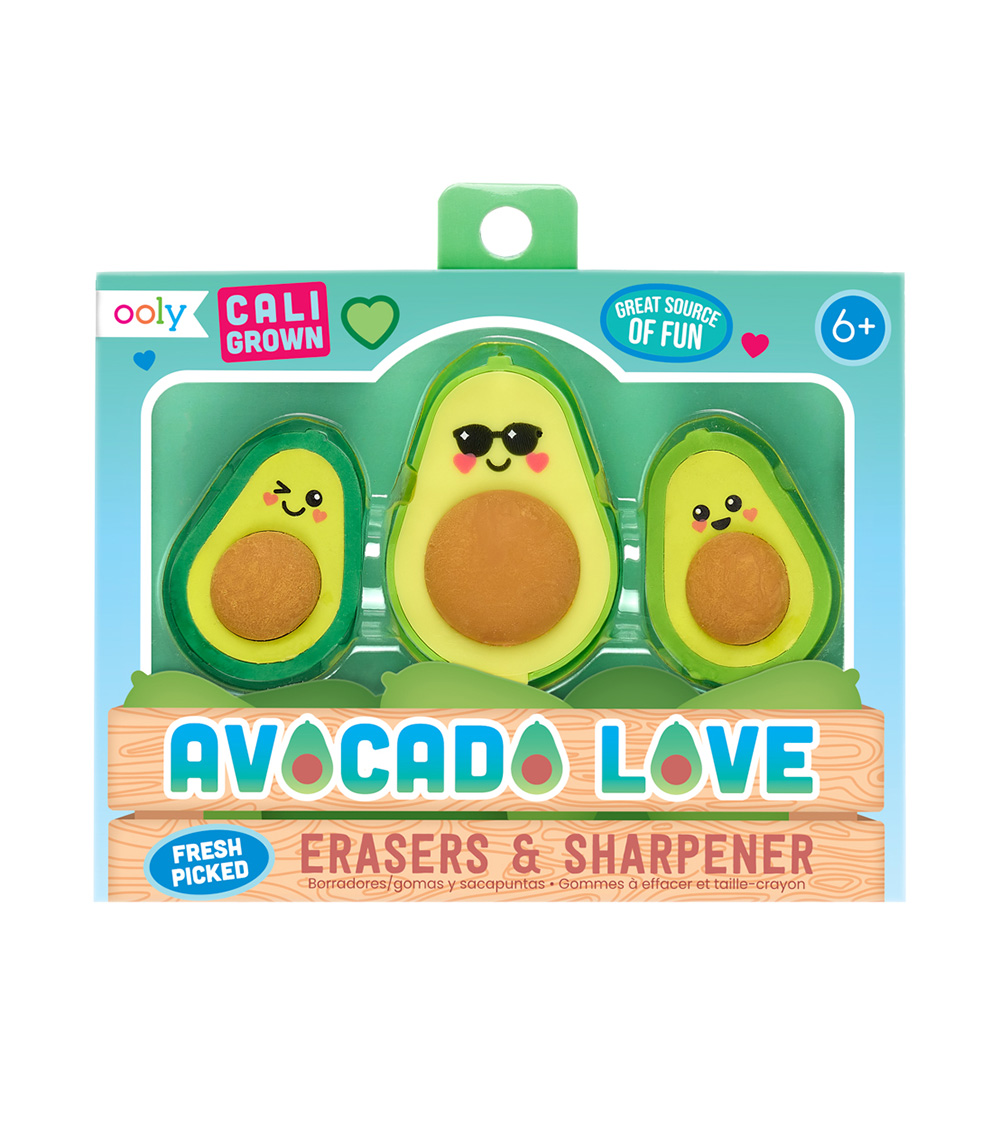 OOLY Avocado Love Eraser And Sharpener