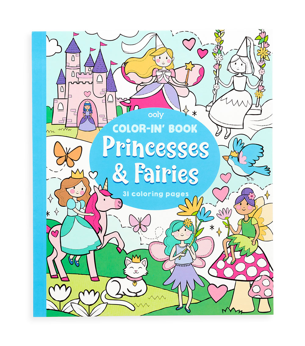 OOLY Coloring Book - Princesses & Fairies
