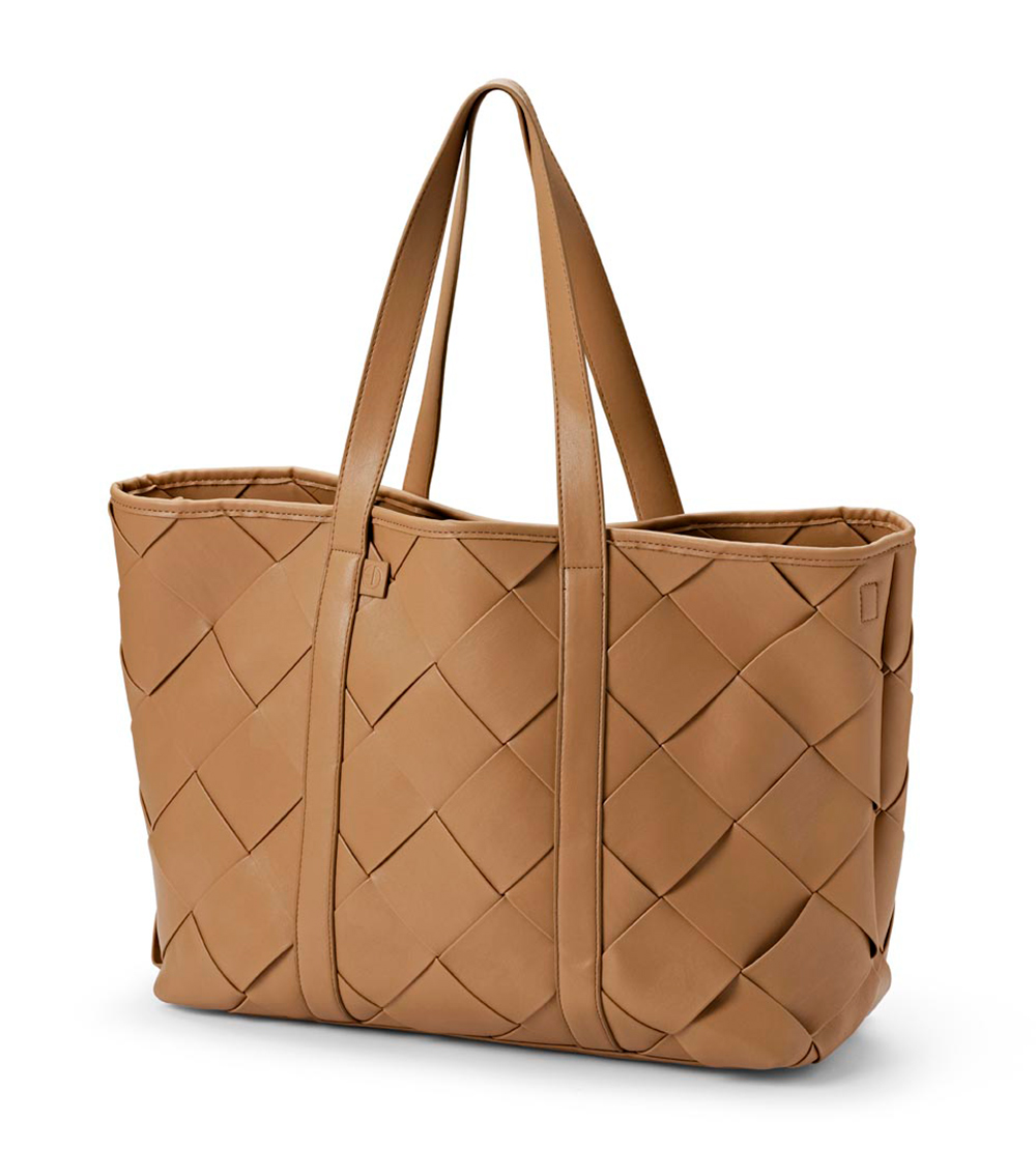 ELODIE DETAILS Changing Bag Braided Caramel Brown