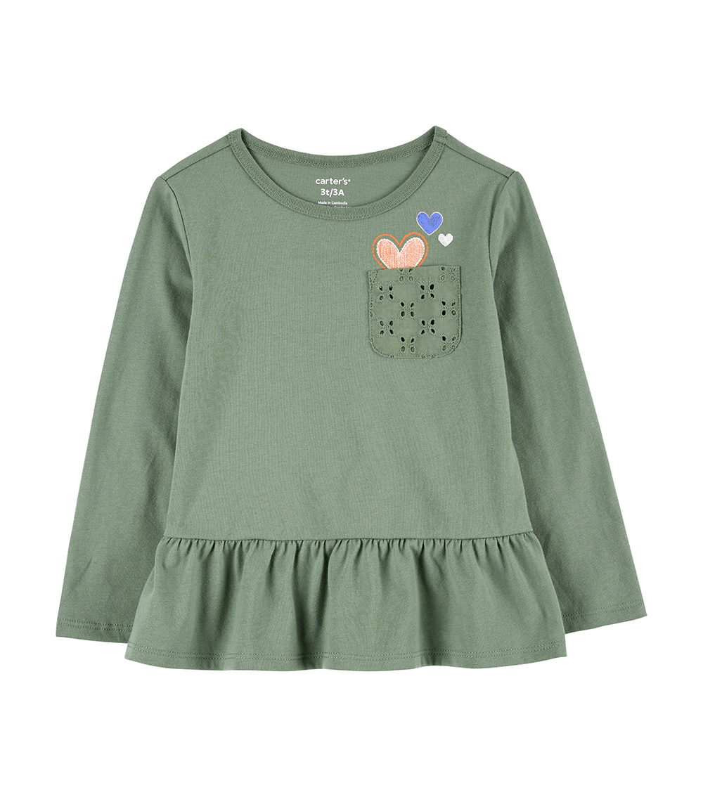 CARTER'S Pocket Peplum Tee