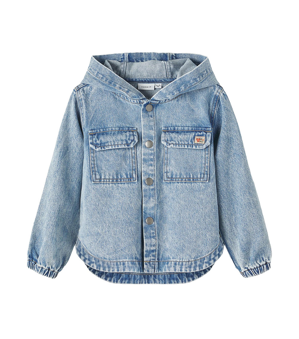 NAME IT MINI Denim Hooded Shirt