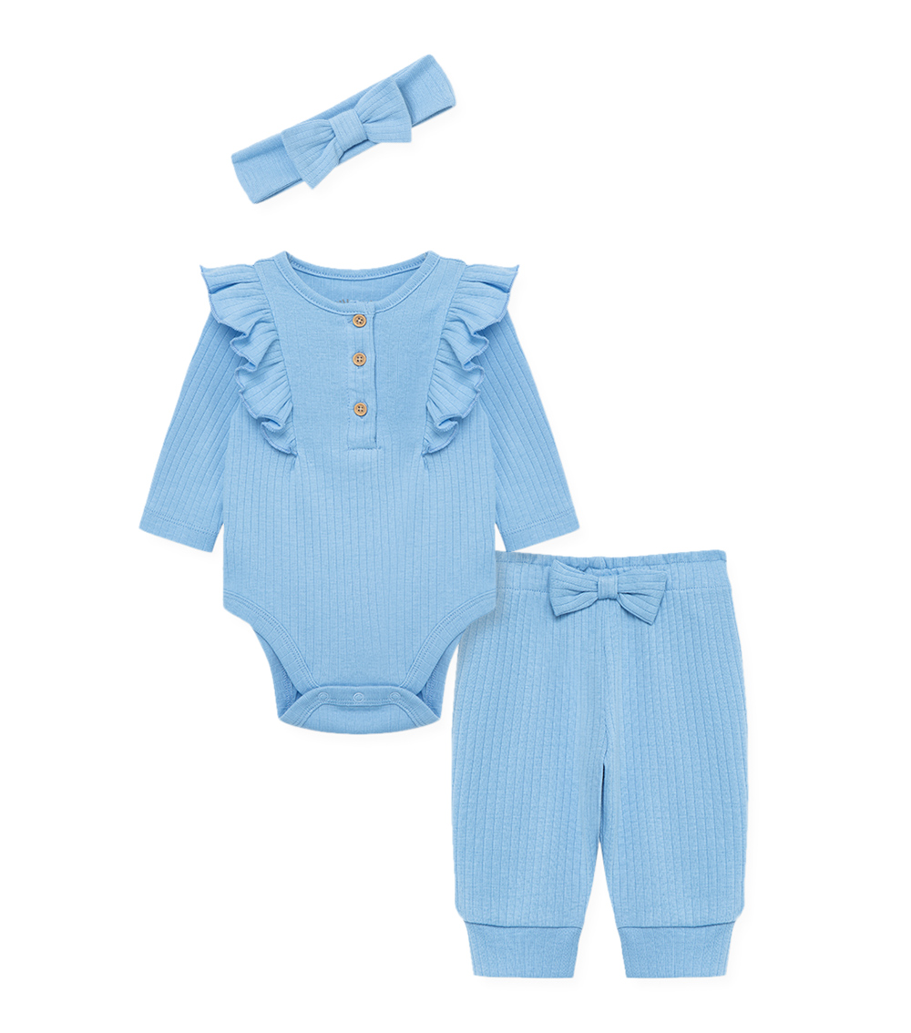 LITTLE ME Rib Bodysuit Set