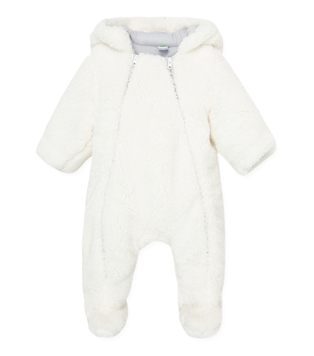 LITTLE ME Fuzzy Puppy Pram Footie