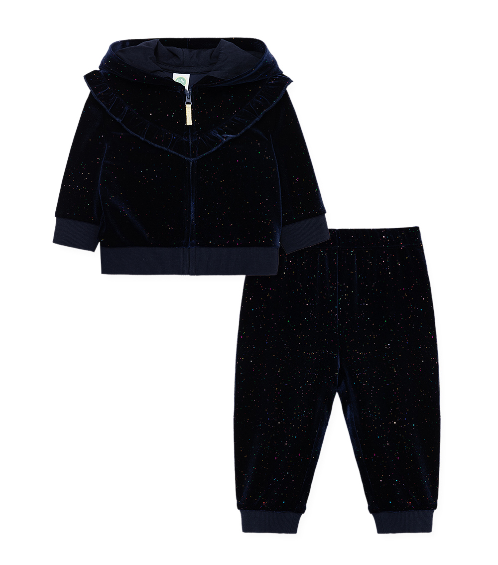 LITTLE ME Sparkle Hoodie Set