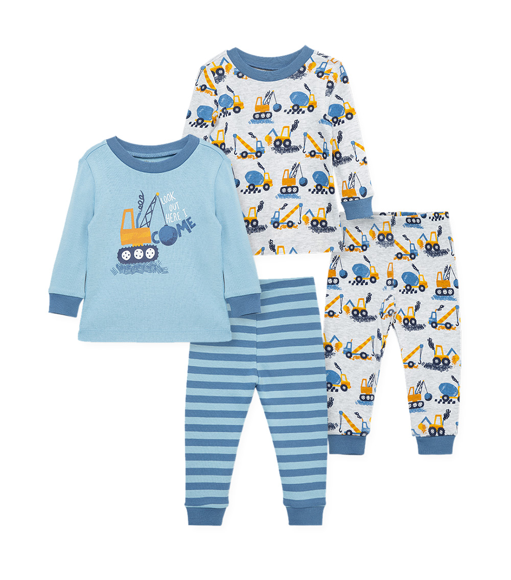 LITTLE ME Construction PJ Set