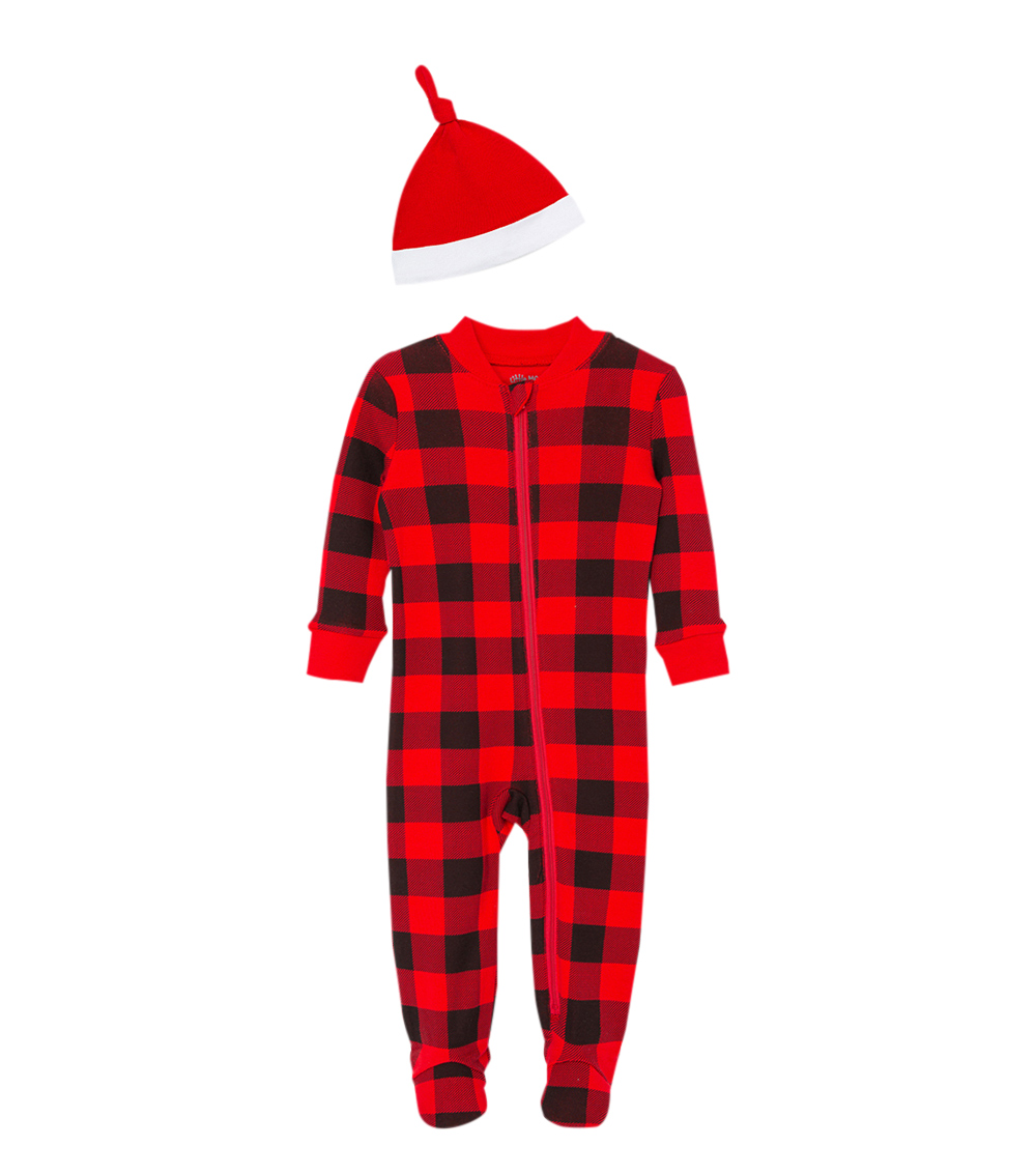 LITTLE ME Checkered Sleep and Play