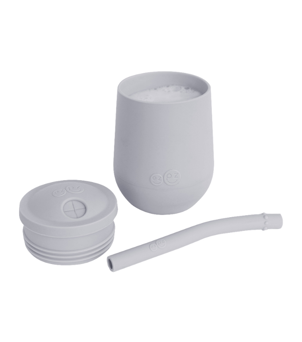 EZPZ Mini Cup & Straw Training System - Pewter