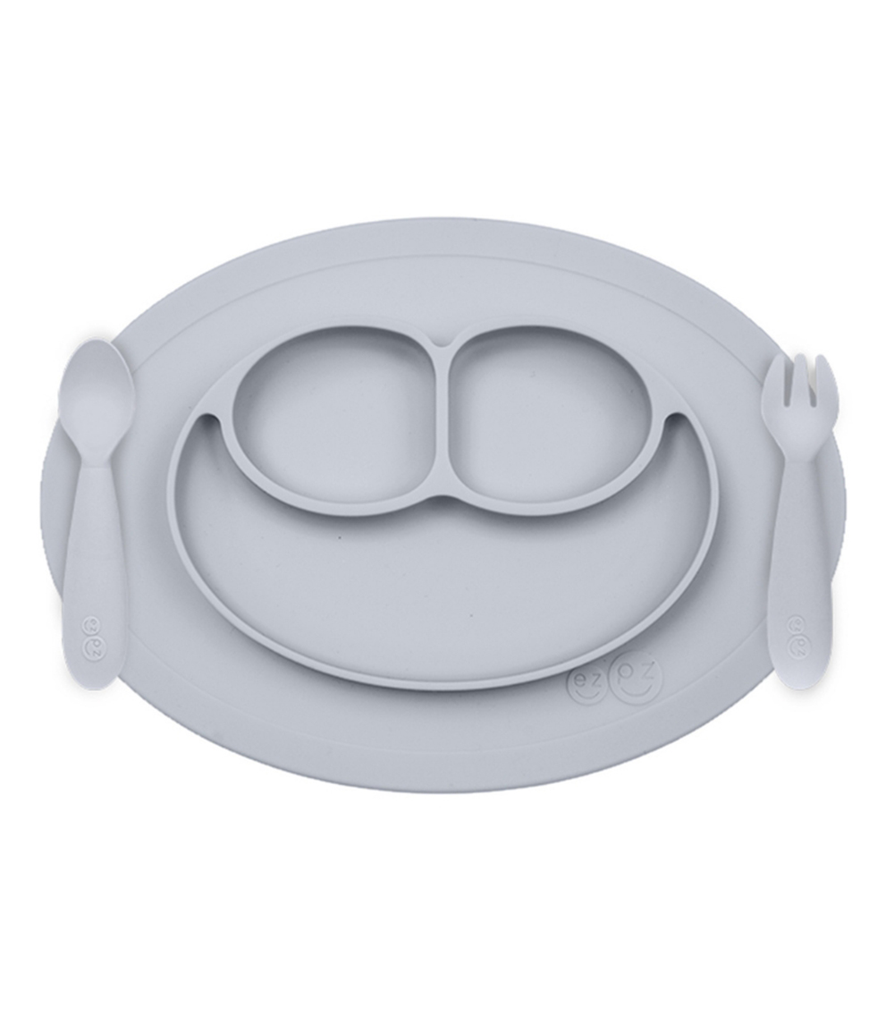 EZPZ Mini Feeding Set - Pewter