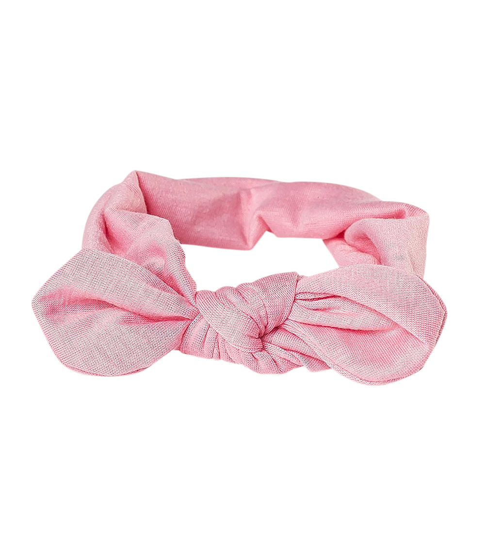 SIENA Knotted Bow Headband - Pink