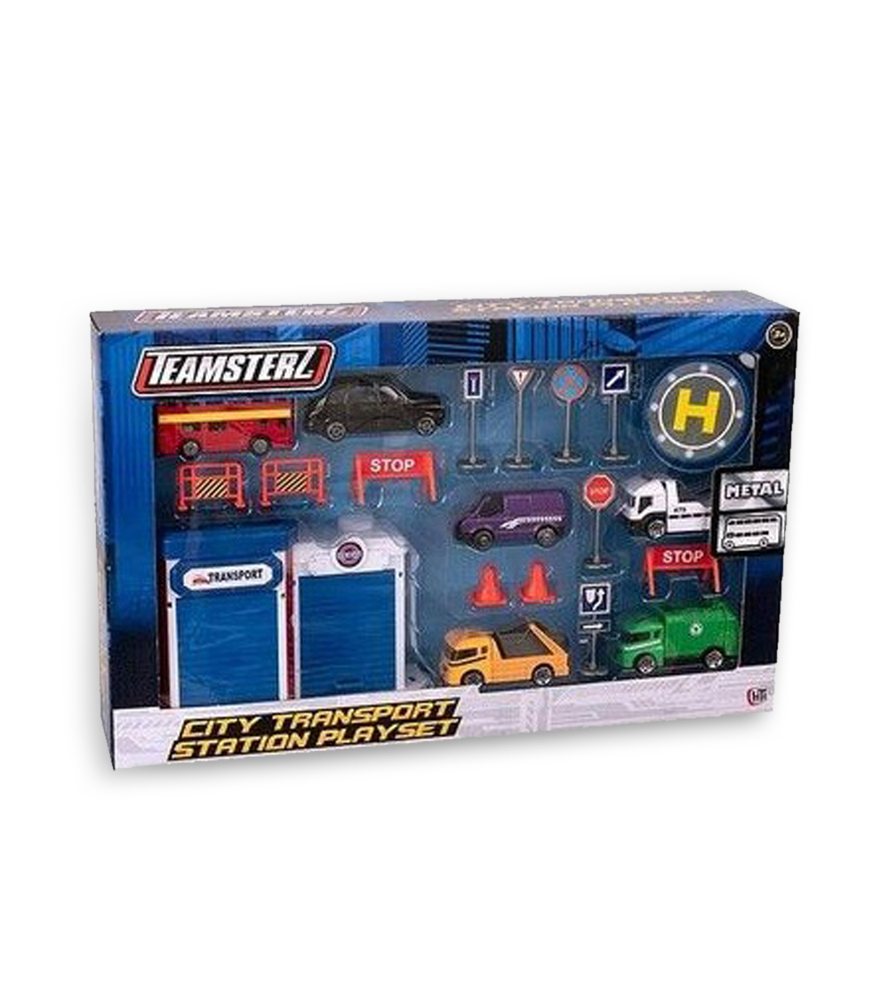 TEAMSTERZ  Transport Station Set 20 Piece Toy