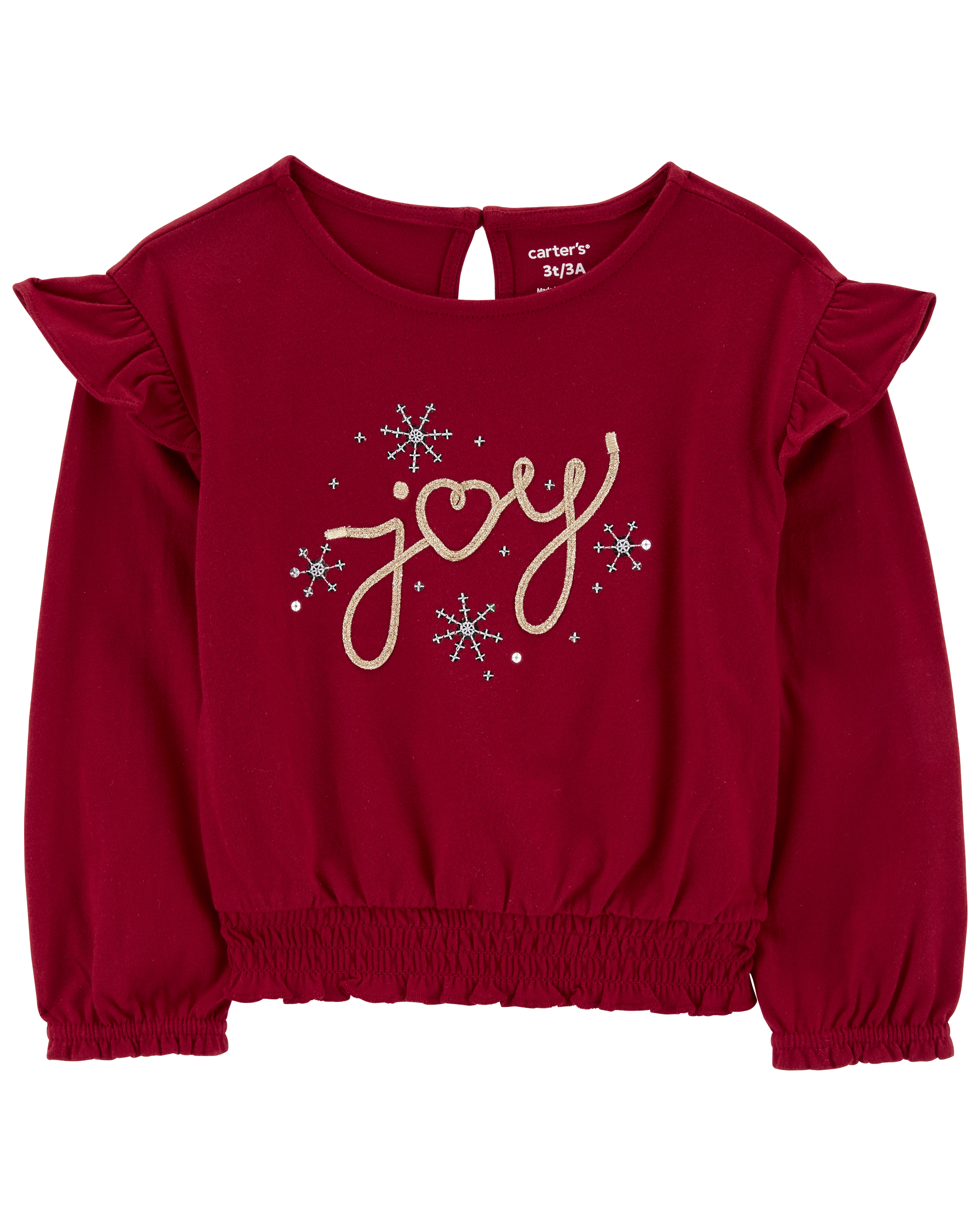Oshkosh FA23 TG Fashion Top red joy top