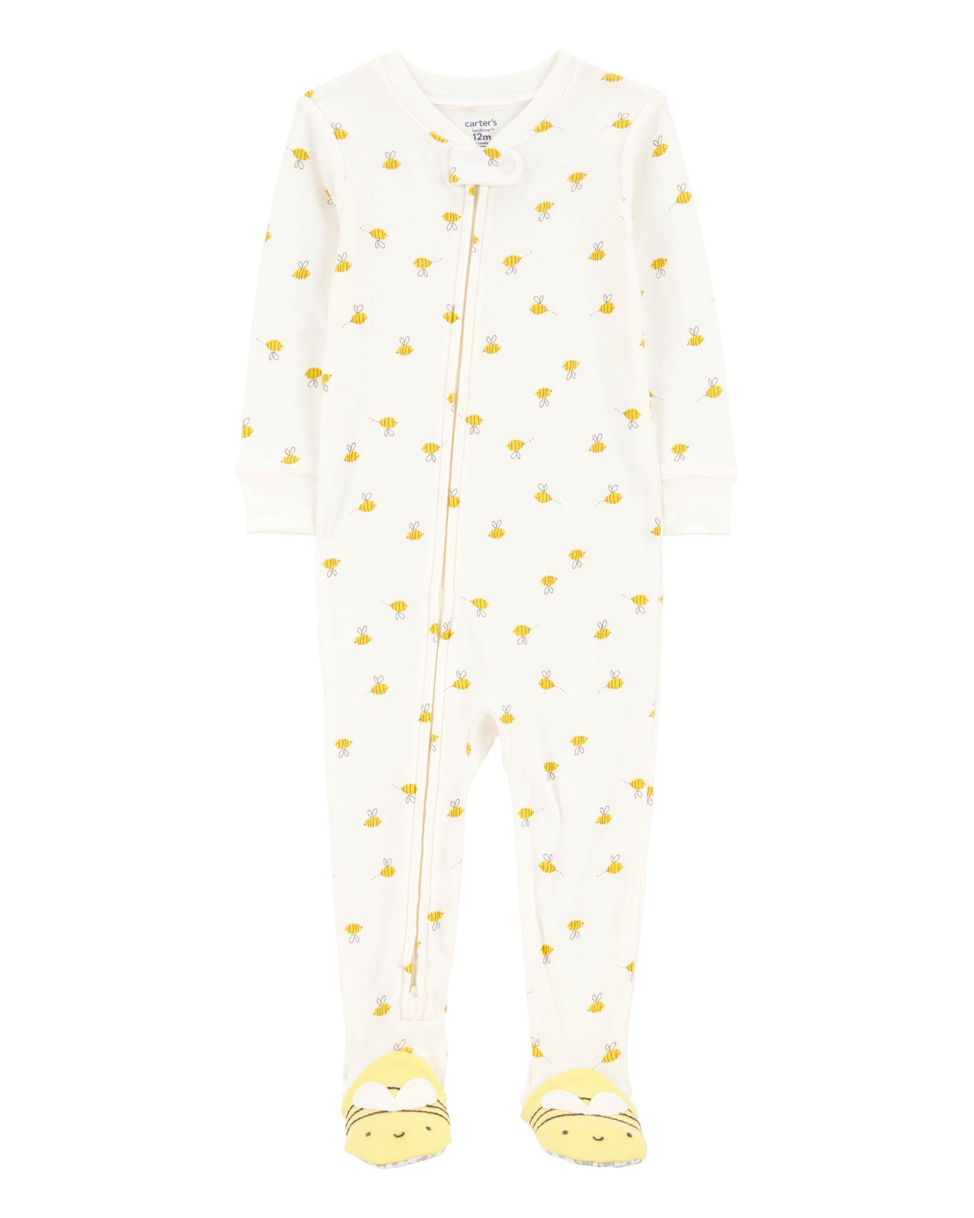 Carter's Bee Print Footie Pyjamas