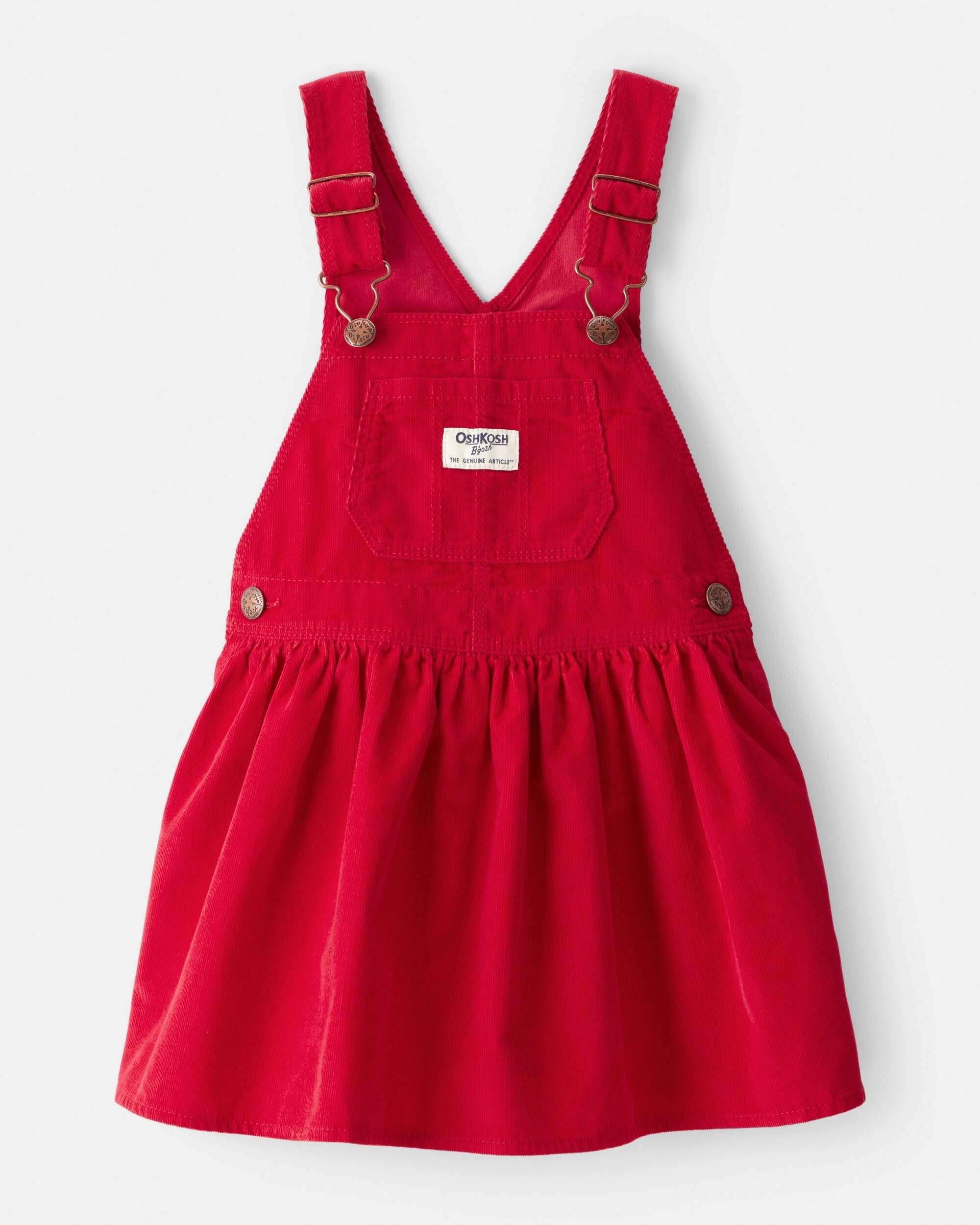 Carter's Oshkosh Red Corduroy Overall Dress, Red