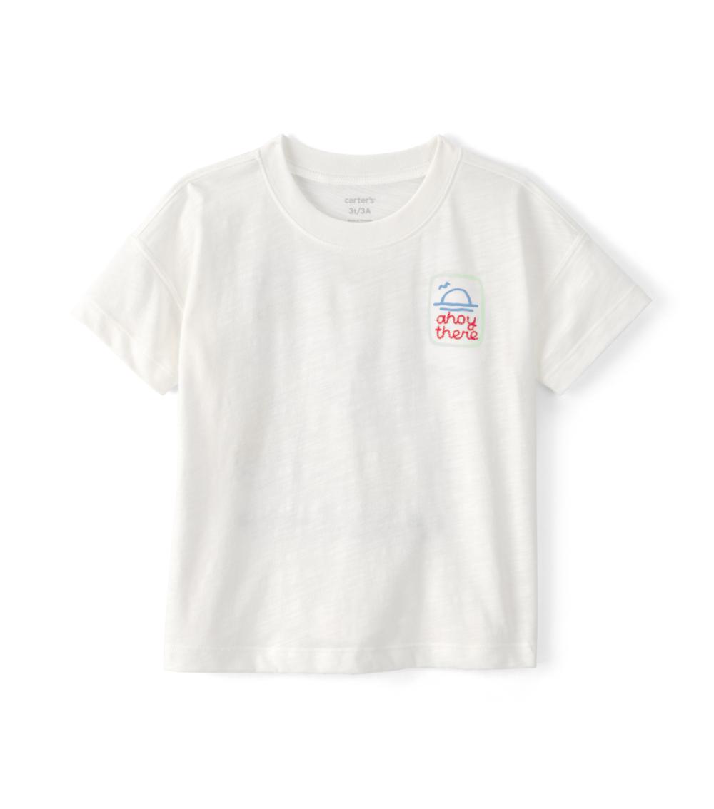 Carter's Toddler Boys 'Ahoy There' Graphic Tee - White