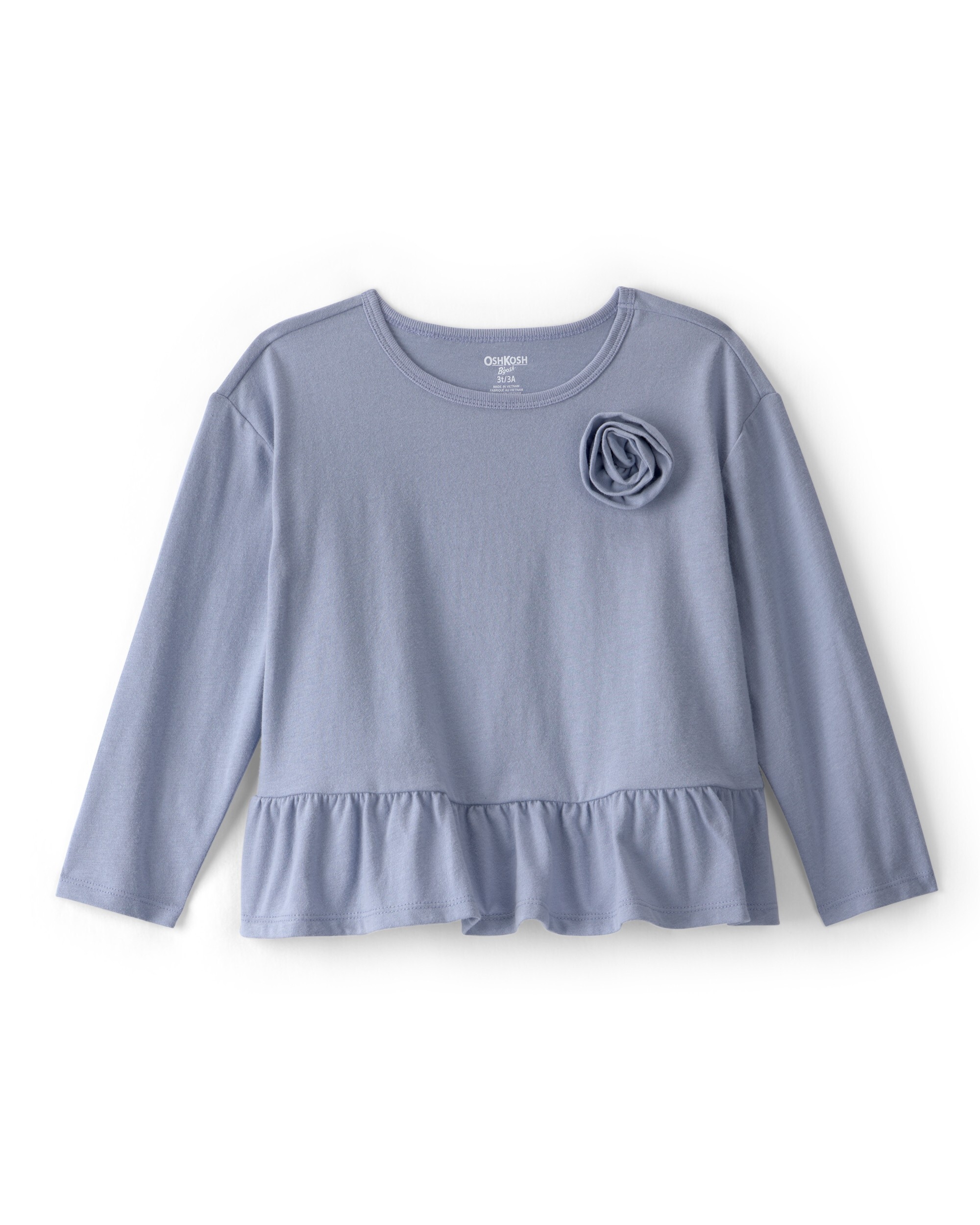 OSHKOSH Toddler Girls Knit Fashion Top, Blue