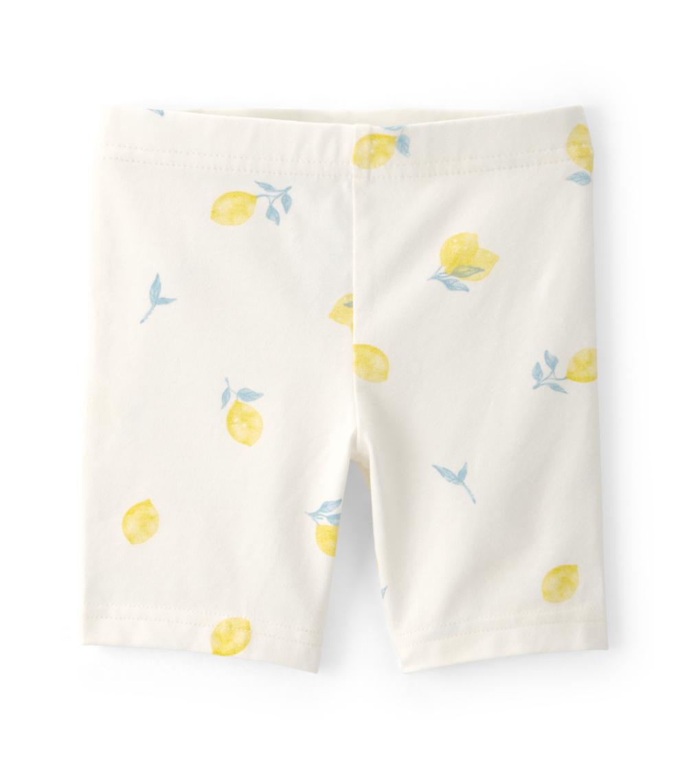 Carter's Toddler Girls Lemon Knit Bike Shorts, Multicolor