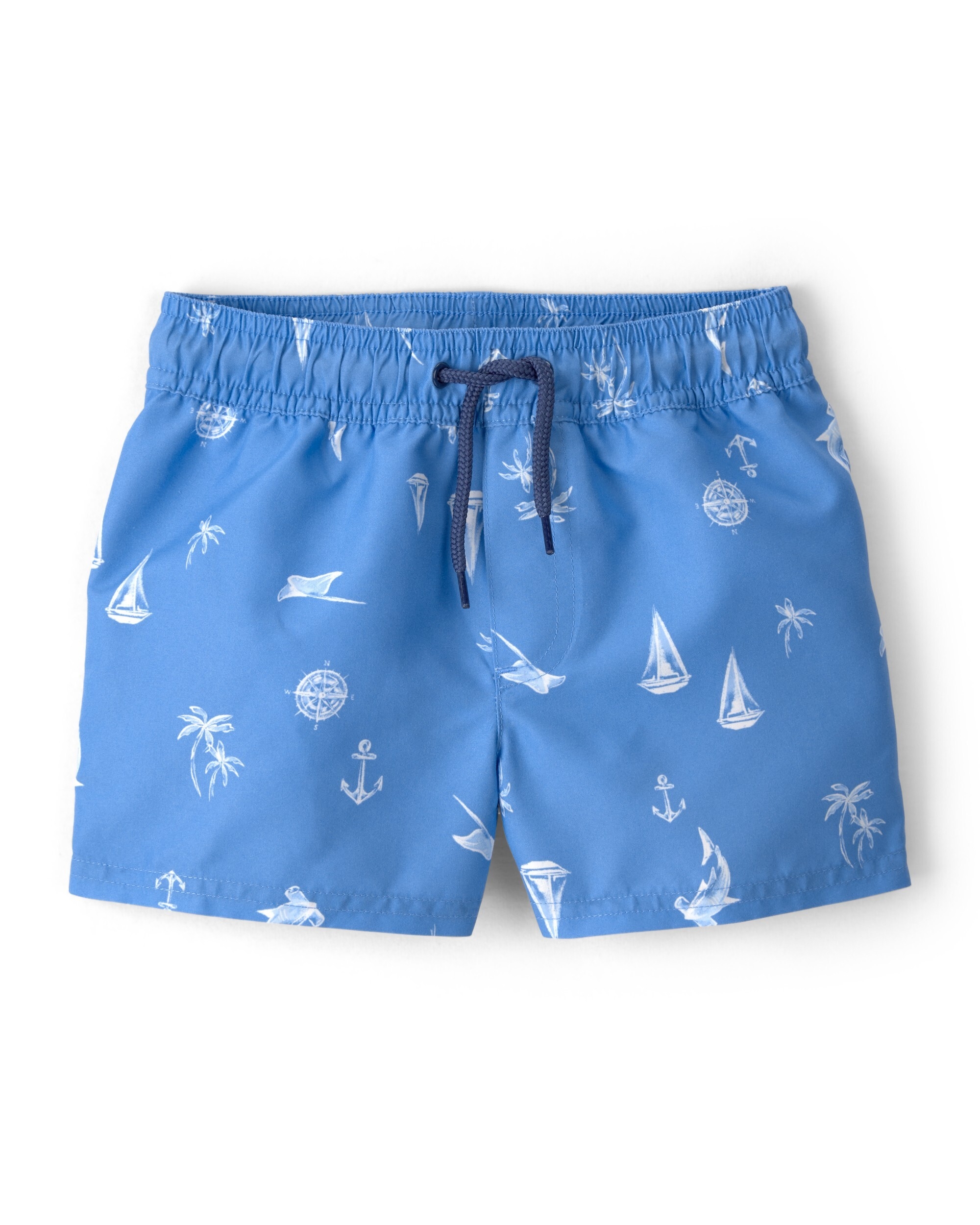 Carter's Toddler Boys Sailboat Swim Trunks, Multicolor