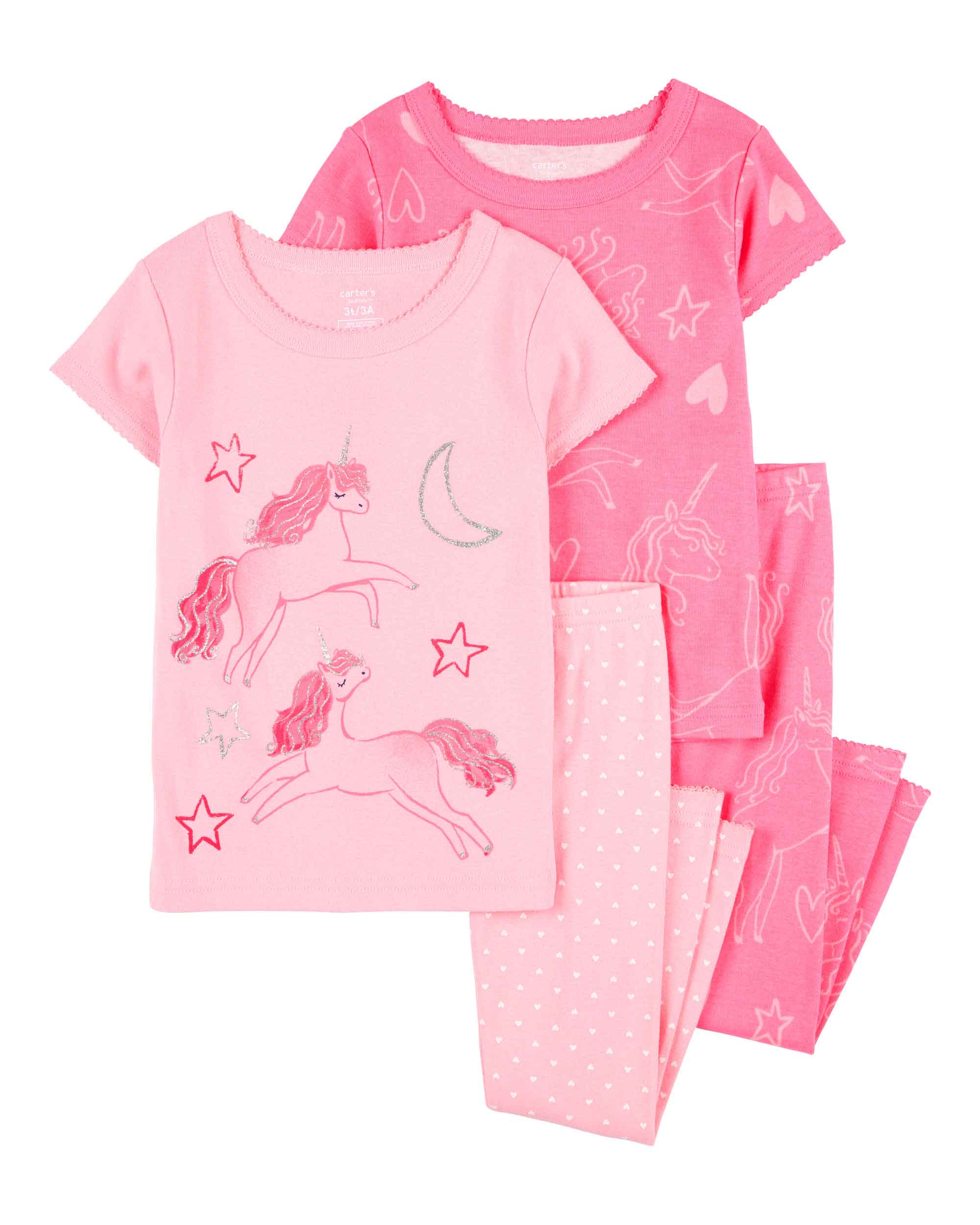 Carter's 4-Piece Unicorn Print Pyjamas Set