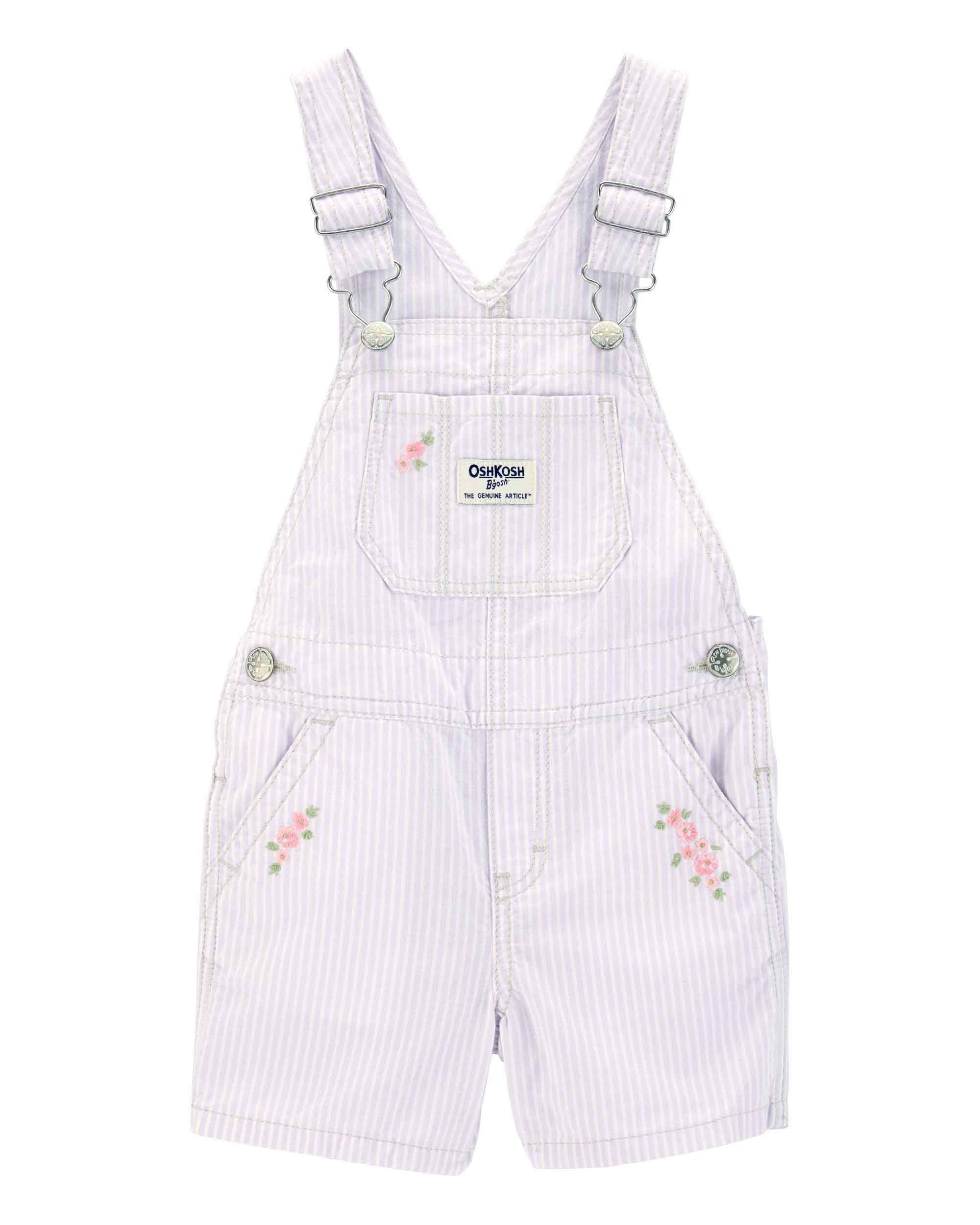 Oshkosh Floral and Striped Shortalls