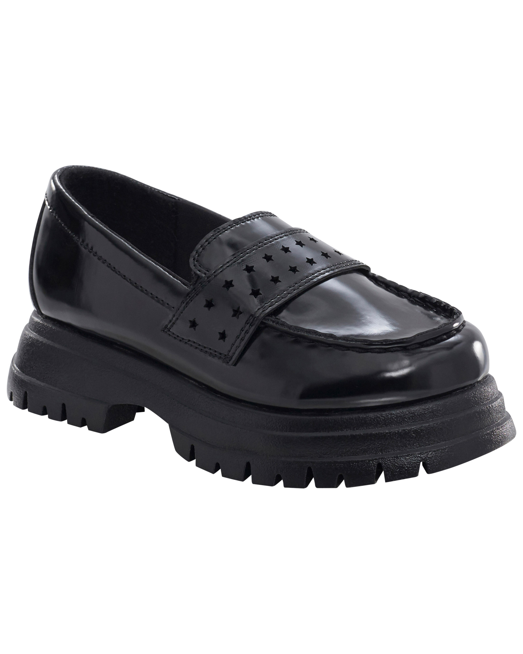 Oshkosh Casual Block Heel Loafers - Black