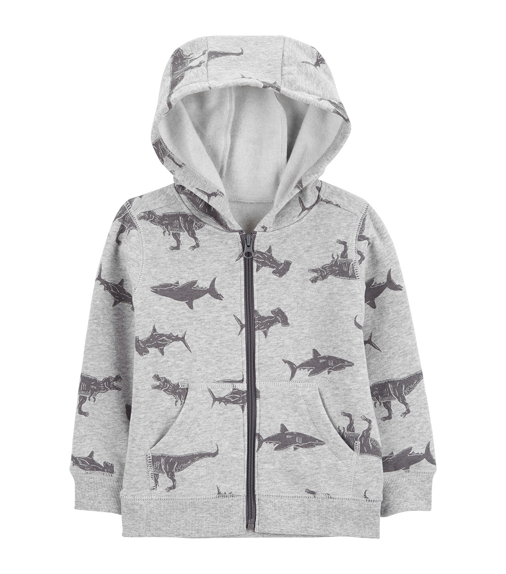 CARTER'S All-Over Print Zip-Up Hoodie