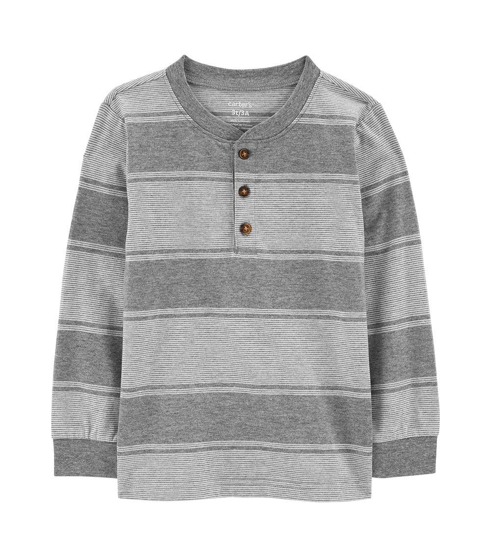 Carter's Grey Stripe Henley