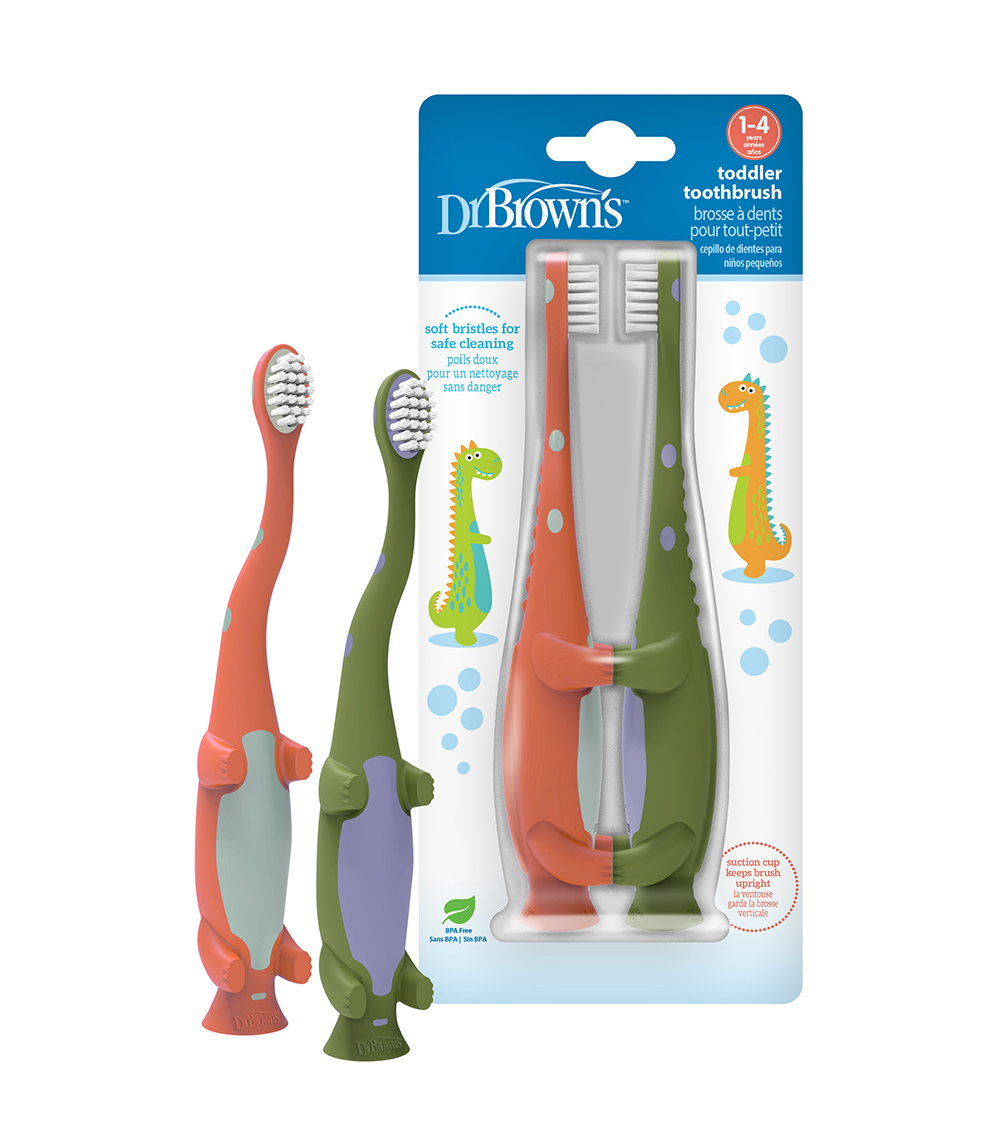 DR. BROWN'S Dinosaur Toothbrushes