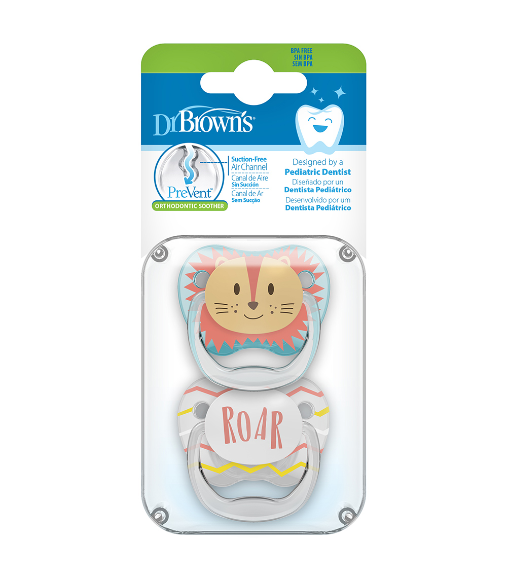 DR. BROWN'S Printed Shield Soother - Teal & Grey
