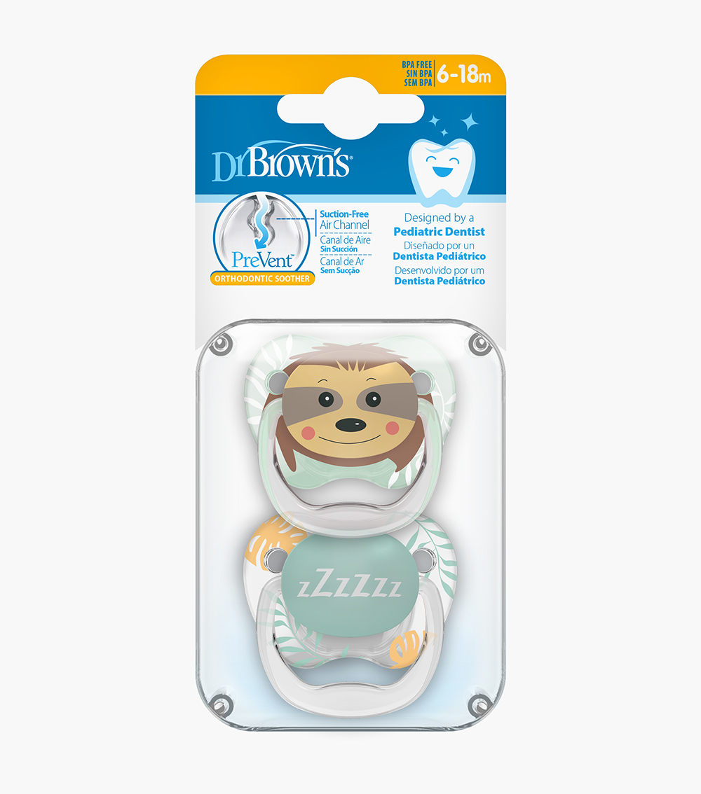 DR. BROWN'S 2-Pack Printed Shield Soother - Green