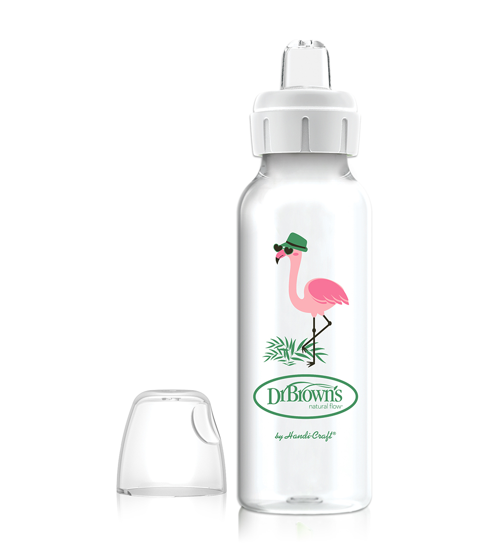 DR. BROWN'S Flamingo Sippy Bottle