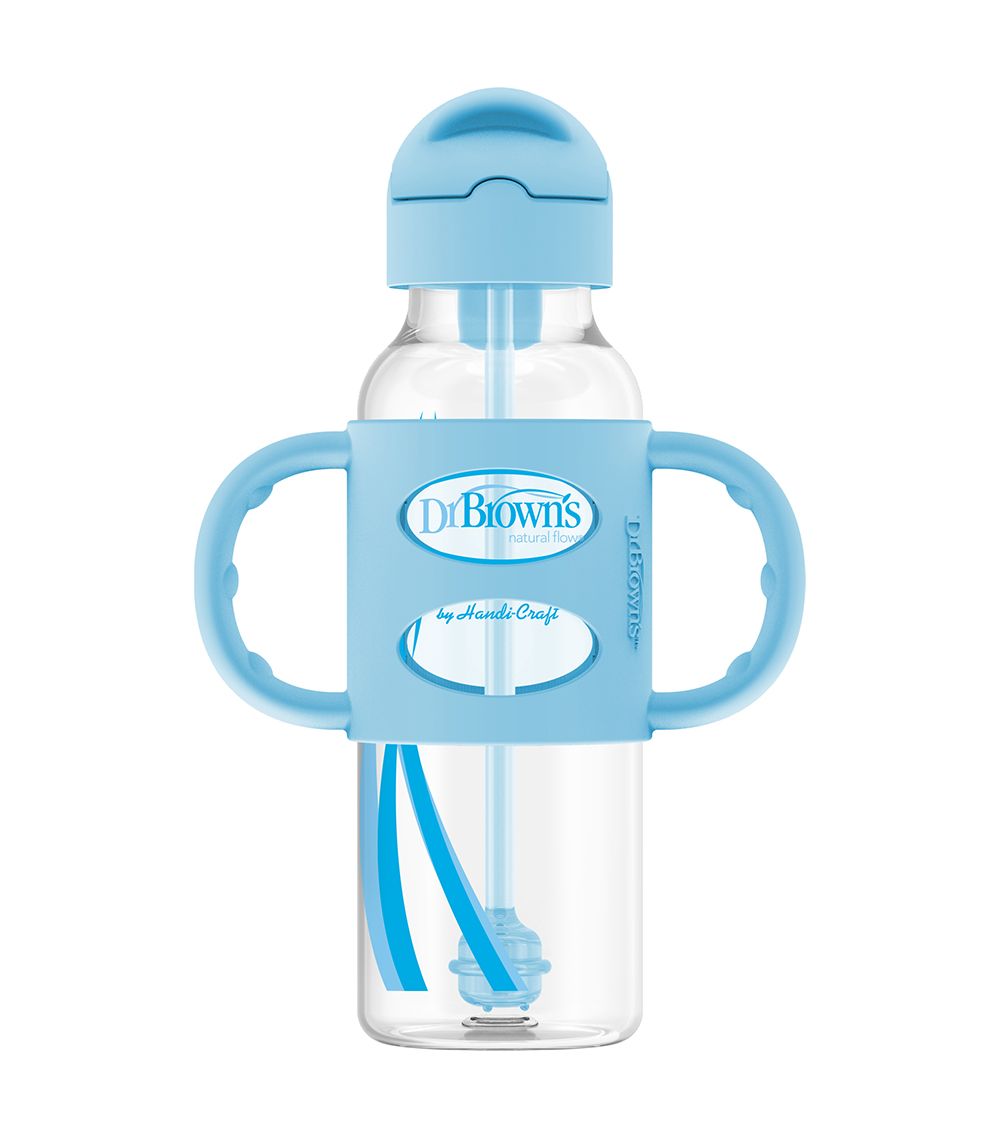 DR. BROWN'S Sippy Straw Bottle - Blue