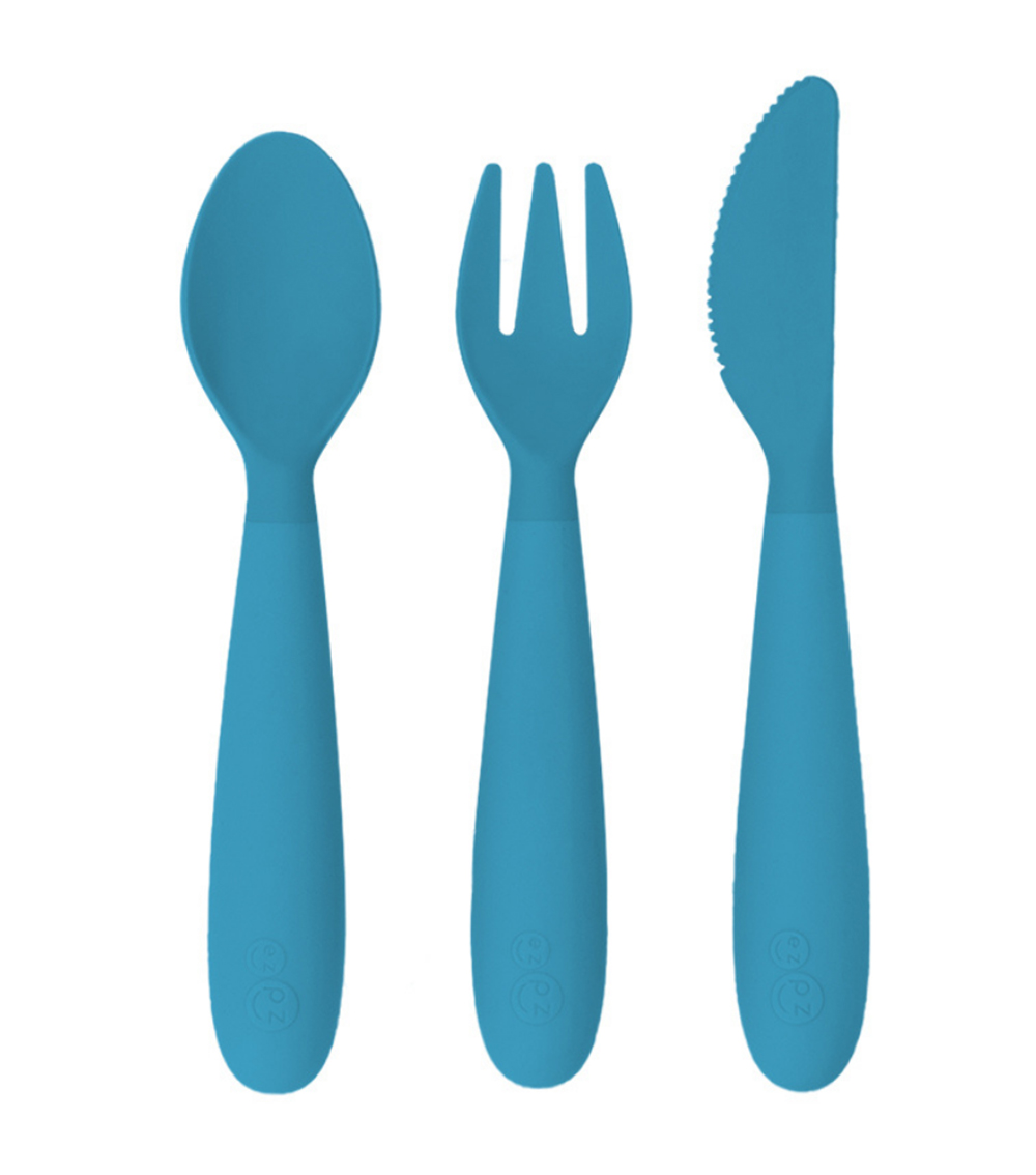 EZPZ Happy Utensils - Blue