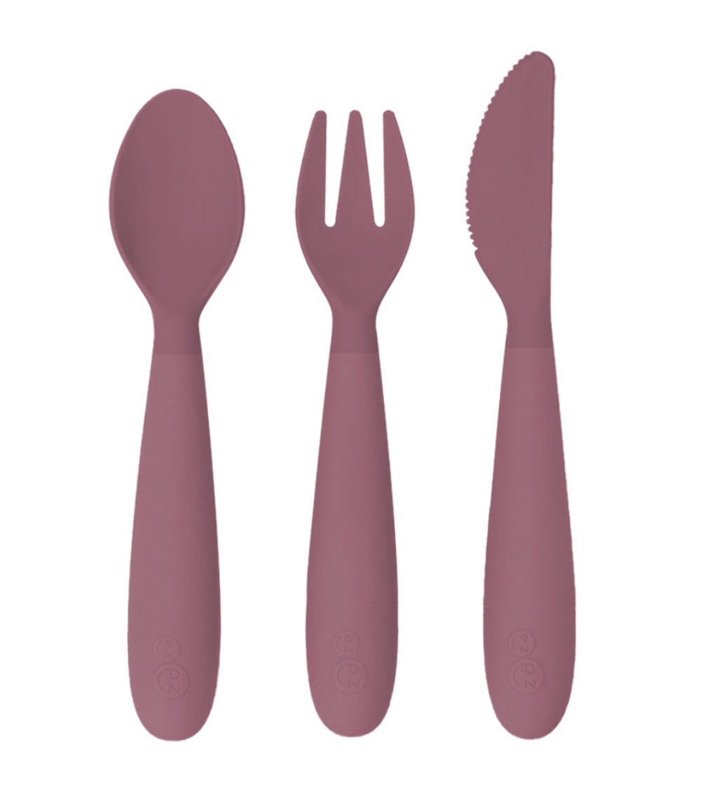 EZPZ Happy Utensils - Mauve
