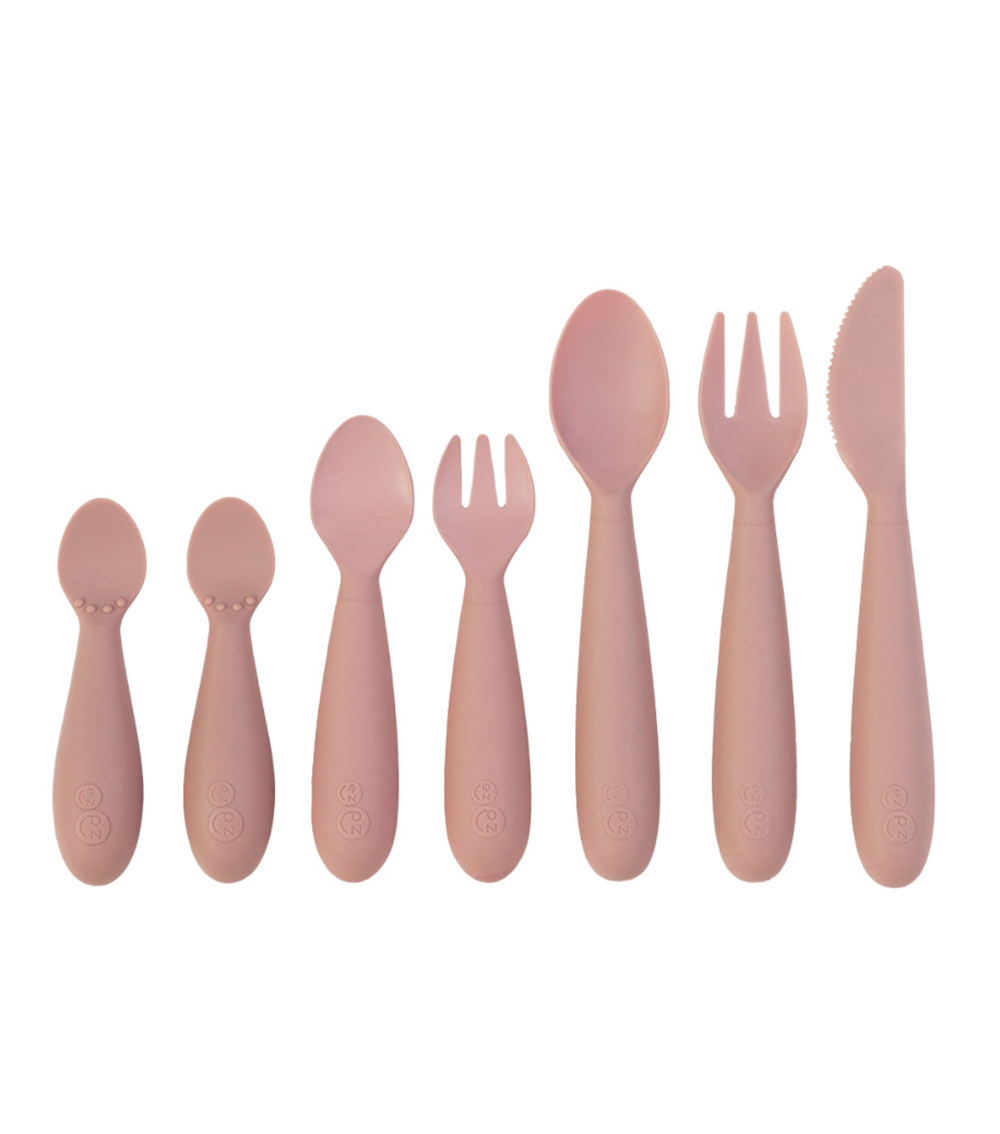 EZPZ Development Utensil Set - Blush