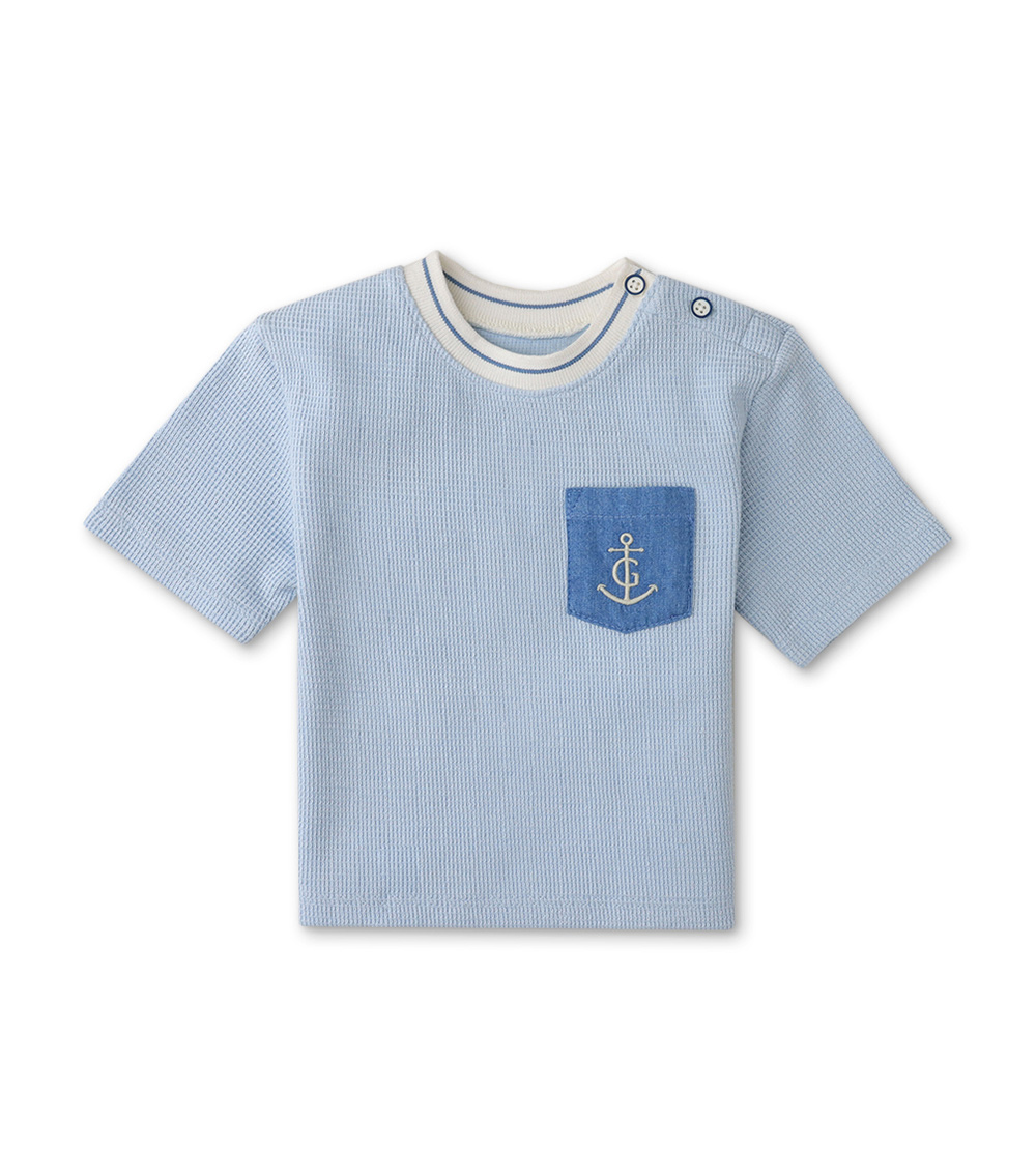 GINGERSNAPS Lido Embroidered Woven Polo