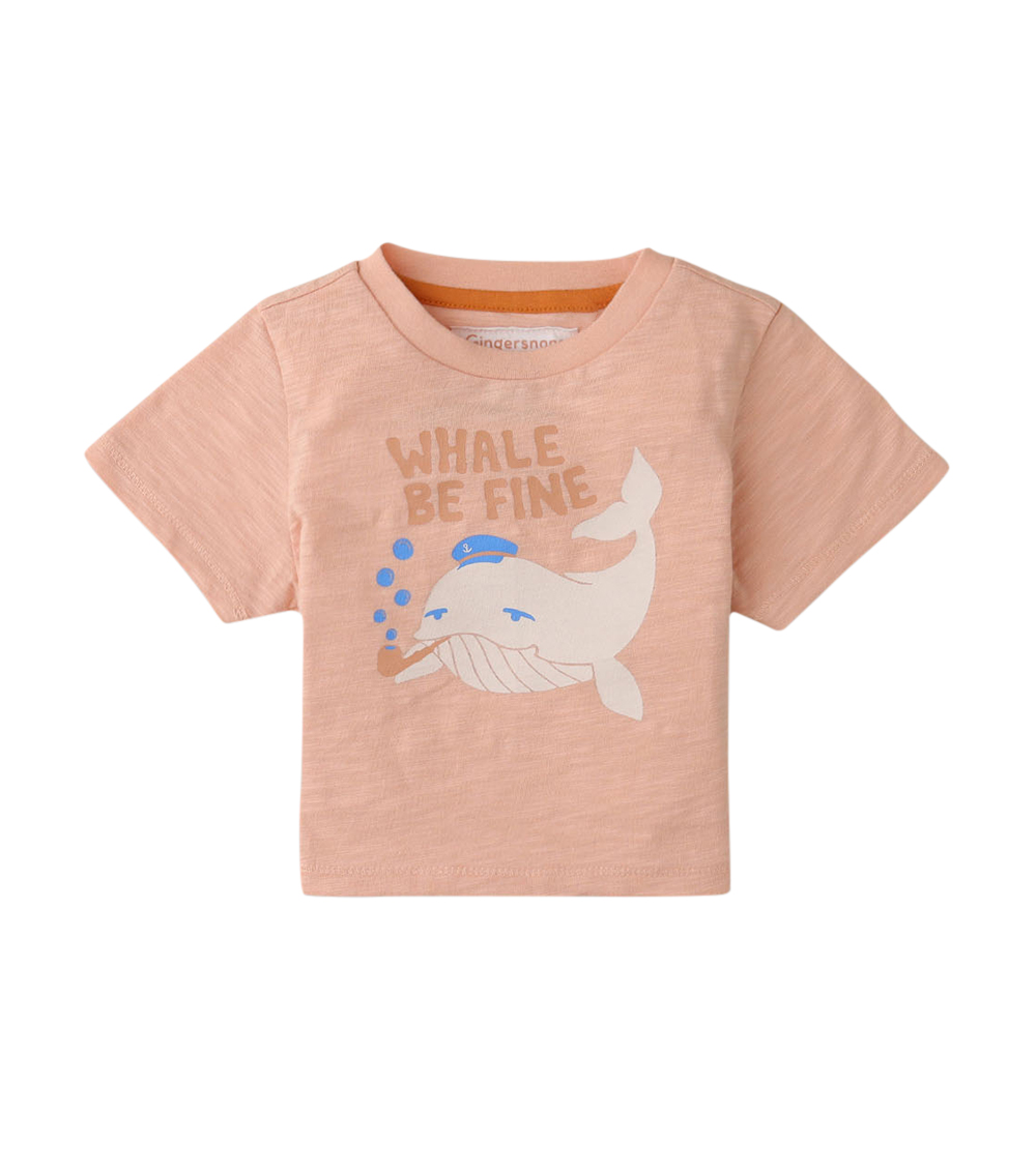 GINGERSNAPS Lido Whale Knitted T-Shirt