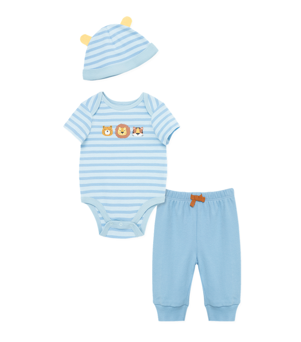 LITTLE ME Wild Cats Bodysuit and Pant Set