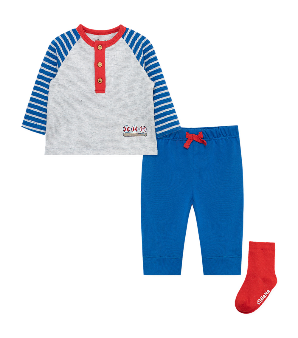 LITTLE ME Blue Jogger Set