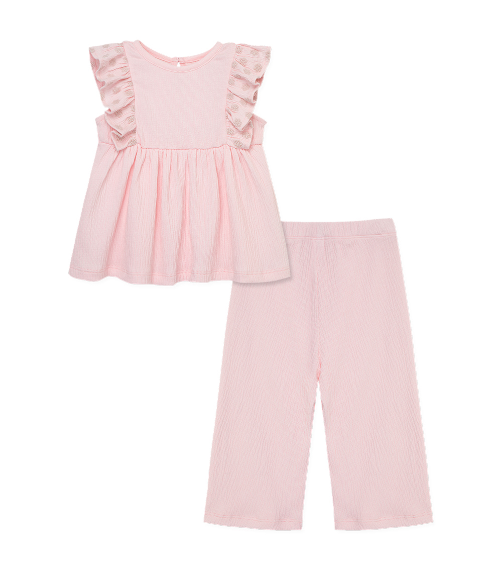 LITTLE ME Pink 2-Piece Pant Set