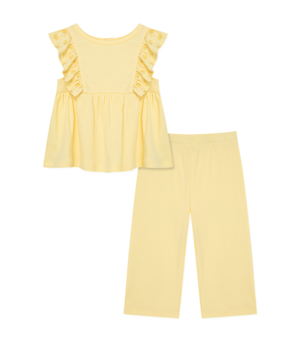 LITTLE ME Yellow 2-Piece Pant Set