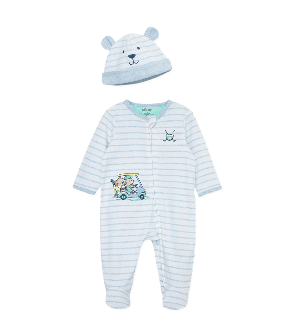 LITTLE ME Golf Day Footie Set