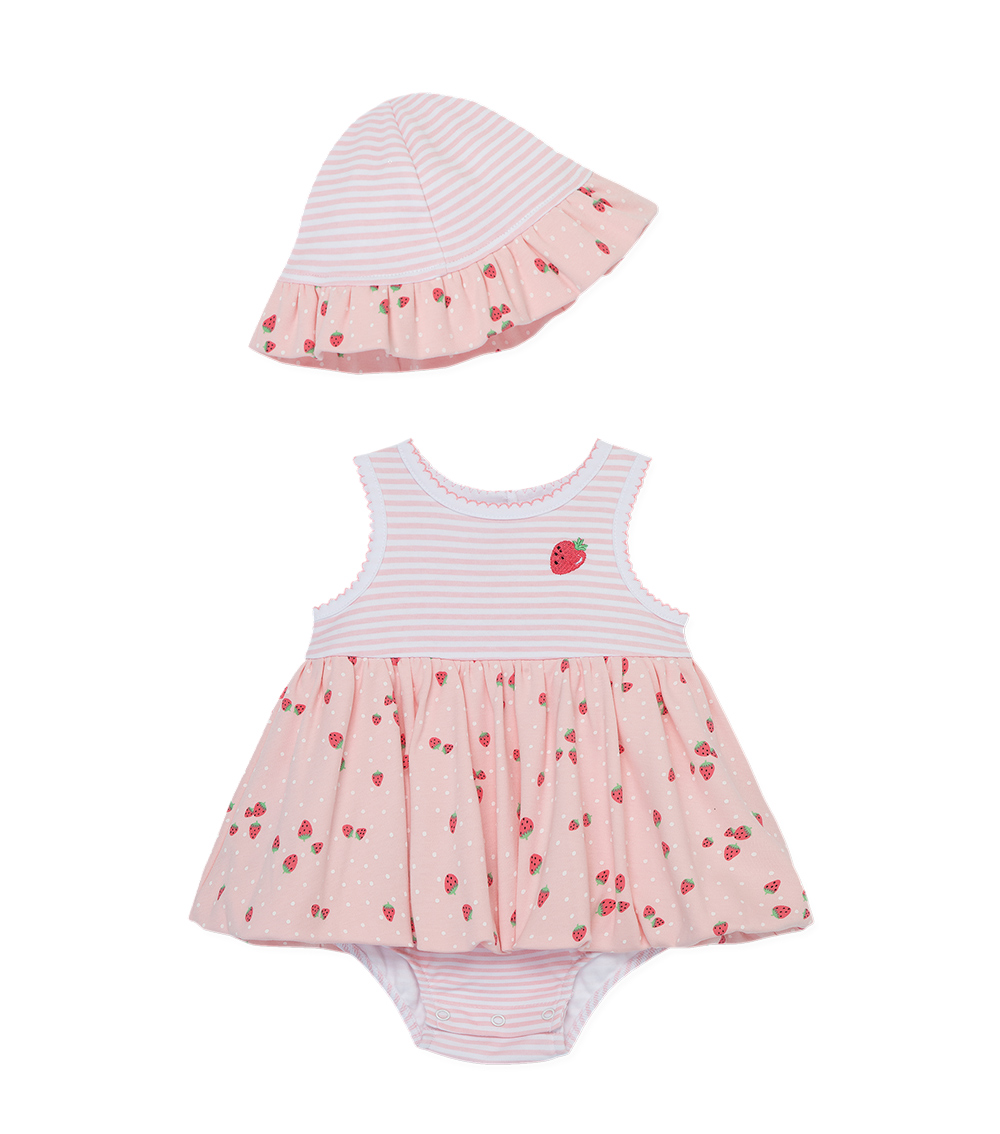 LITTLE ME Strawberries Popover Set