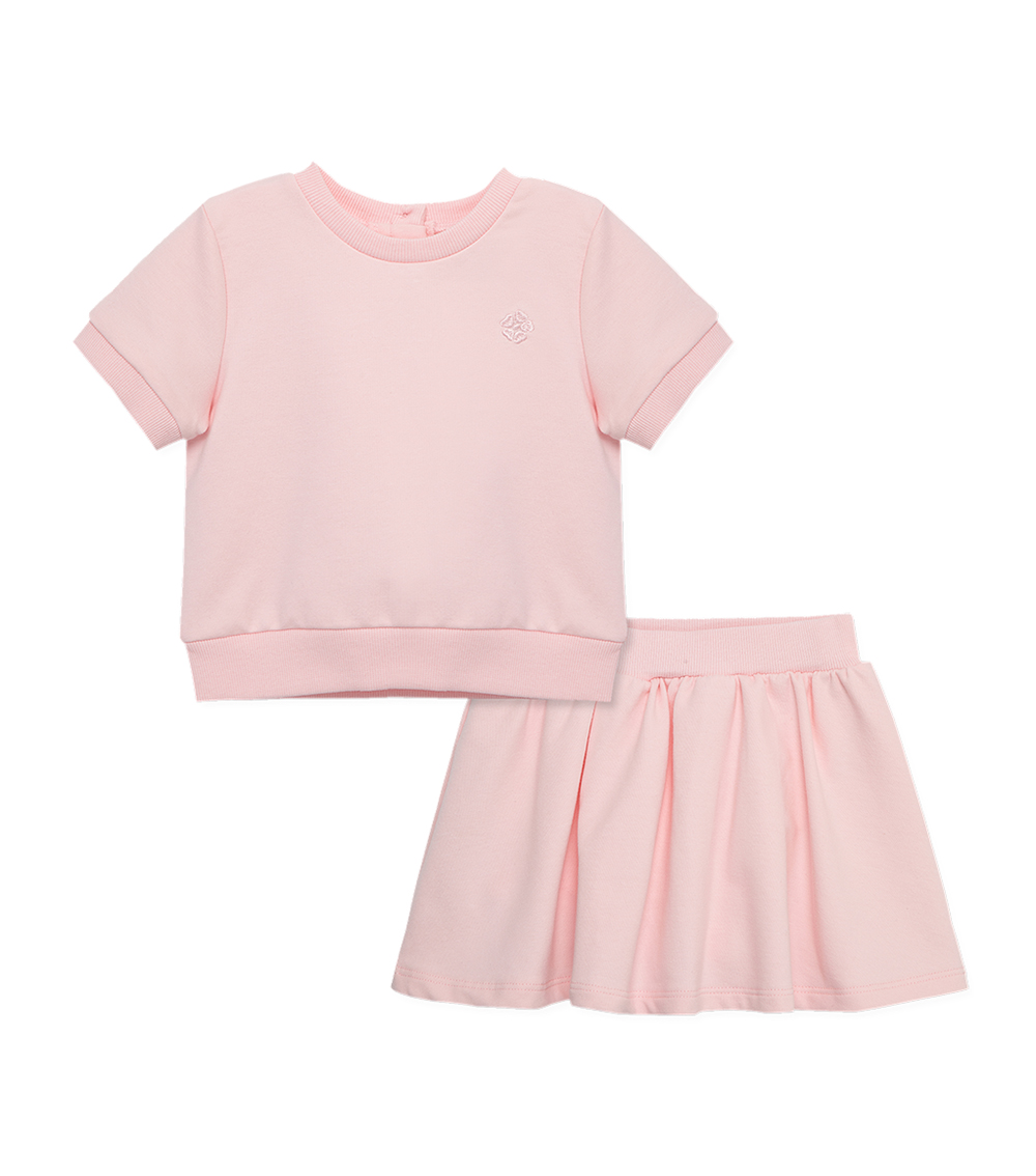 LITTLE ME Pink 2-Piece Skort Set
