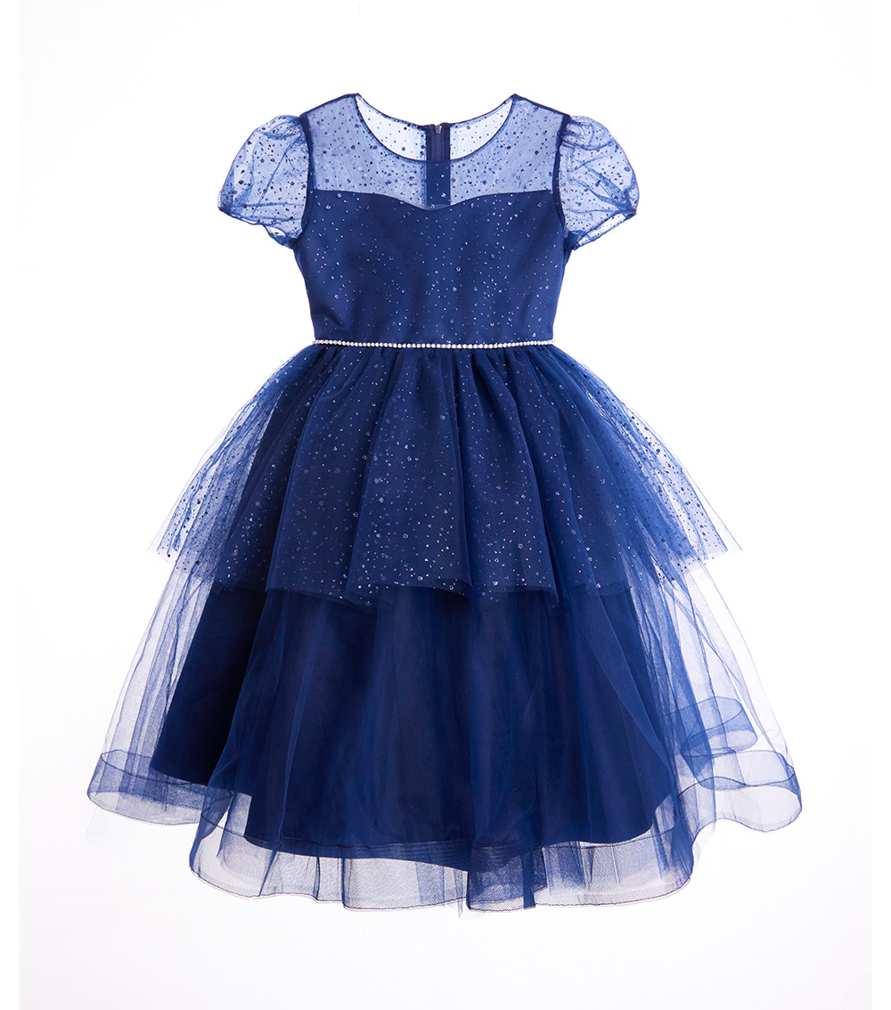 IAME Blue Layered Party Dress