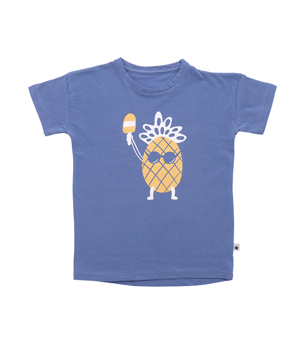 LITTLE YUCCA Lavender Blue Loose-Cut Jersey T-Shirt