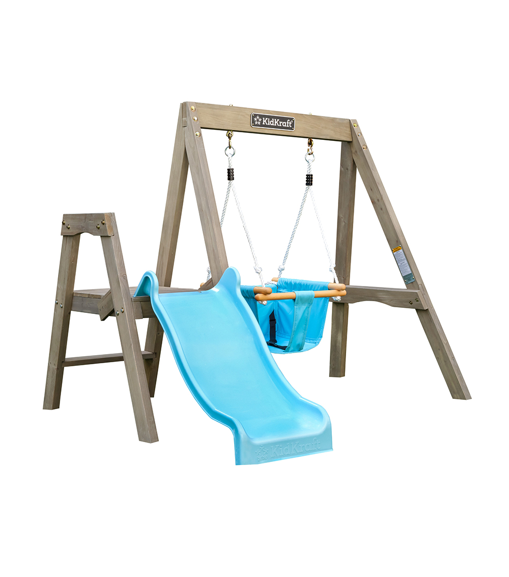 KIDKRAFT First Play Wooden Swing Set Toy